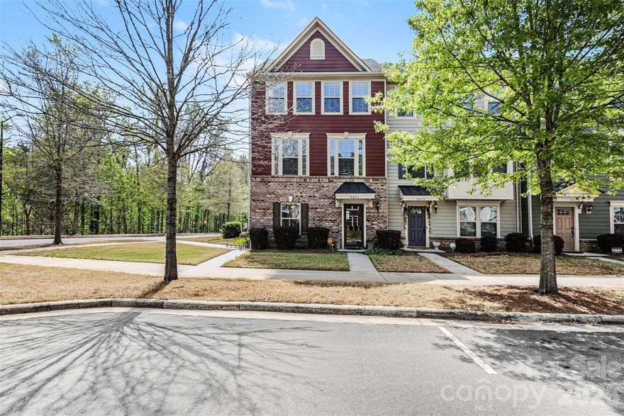 Welcome to this beautifully maintained three-story, End Unit townhome in the highly desirable City Park community offering space, comfort, and unbeatable convenience. This move in ready home features a bright, open concept layout designed for both everyday living and entertaining.

Upon entry on the first floor, you have a bonus room/flex space that is perfect for an office/play area/ or even additional living area. 

The second level includes a spacious living and dining area that flows into an upgraded kitchen with granite countertops, stainless steel appliances, tile backsplash, a large center island, and bar seating. Ample cabinetry and a separate pantry provide great storage. Just off the kitchen, a large deck offers plenty of room for entertaining or relaxing outdoors.

Upstairs on the 3rd level, the primary suite offers a tray ceiling, dual vanity ensuite bath, linen closet, and a large walk-in closet. Two additional bedrooms share a hall bath, and the laundry closet is conveniently located on the same level. 
As an end unit, the home offers added privacy along with an attached garage and an extra off-street parking space. Just steps away, enjoy the community gathering area with grills, picnic tables, and cornhole.

Located near the Farmers Market and Renaissance Park—featuring golf, tennis, trails, and a dog park—you’ll also have quick access to Starbucks, Panera Bread, and Chipotle. Easy access to I-485 and I-77 makes commuting to Uptown, SouthPark, and Charlotte Douglas International Airport simple. City Park is a 150-acre master-planned community with residential, retail, and natural surroundings on the historic Charlotte Coliseum site.

Don’t miss your chance to buy an amazing end und unit in City Park.