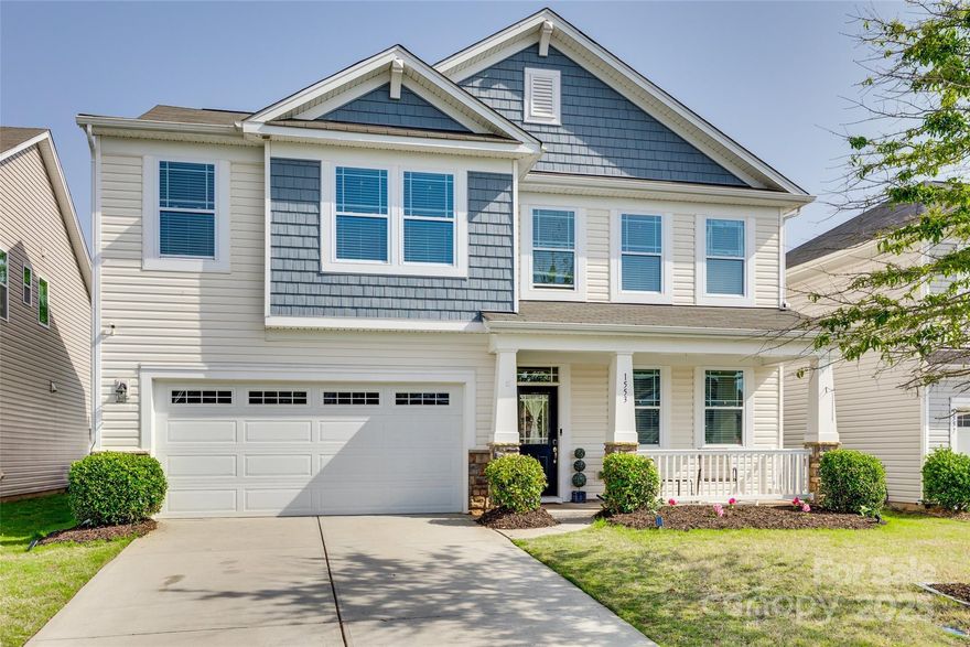 Freshly touched up and move-in ready! This beautifully maintained 3-bedroom, 2.5-bath home blends comfort, style, and a prime location in the heart of Lake Wylie living. Set in an established neighborhood served by award-winning Clover schools, it offers easy access to Hwy 274, Hwy 49, and Charlotte Douglas International Airport—ideal for commuters and weekend adventurers. Inside, enjoy a freshly painted interior and an open-concept layout that flows from the living area to the kitchen—perfect for entertaining or everyday life. A dedicated home office on the main floor suits remote work or study, while upstairs features spacious bedrooms and oversized closets for easy organization. The fenced backyard is ready for pets, play, or outdoor gatherings. Community amenities include walking trails, green spaces, and a welcoming, connected vibe that feels like home. Whether you're relocating, upgrading or buying your first home, this one’s ready with fresh updates and timeless charm.