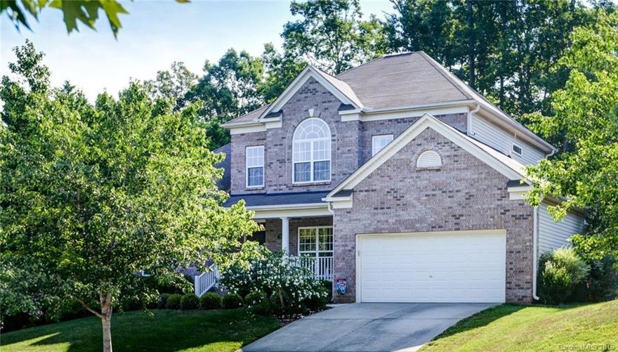 Stately 4 bedroom home w rocking chair front porch situated on private cul-de-sac. Custom English chestnut oak flooring. Open inviting floor plan. Great Rm w raised hearth FP & surround sound. Updated kitchen w subway tile backsplash, glass front display cabinets, black honed granite & all appliances new in the last 2 yrs. Bfast w chandelier, bay window & deck access. Master on main w tray ceiling, recessed lights & crown. Master bath w soaking tub. Spacious loft. Wonderful community amenities.