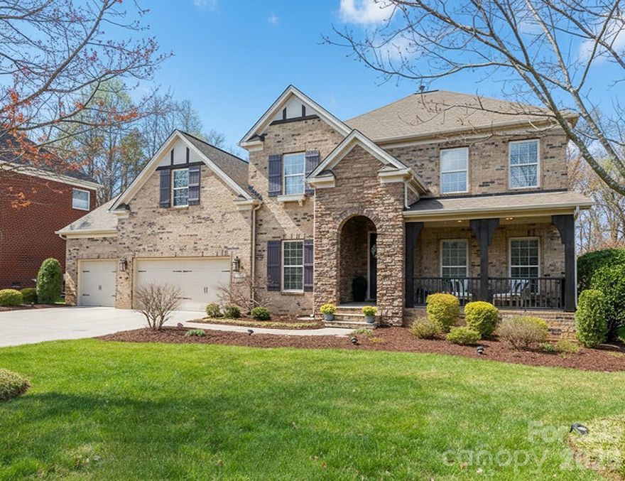 This is THE ONE you been waiting for! The highly desirable Shea Homes Alpine Floor Plan doesn't come around often, and this one is STUNNING! This immaculate home features covered front porch & 3 car garage, located in the highly sought after, amenity rich neighborhood Winding Walk with Cabarrus County Schools! Amazing open concept plan with an incredible amount of attention to detail. Grand, 2 story foyer welcomes you with bright natural light pouring in. Hardwood floors throughout main (except laundry room). Office with French doors is perfect for working from home. Gourmet Kitchen offers every convenience including: granite counters, island, stainless steel appliances (wall oven/microwave), gas cook top, tile back splash & walk in pantry. Butler's Pantry. Elegant Formal Dining Room. Impressive Keeping Room with stacked stone gas fireplace. Main level Primary Suite features a luxury bath & 2 walk in closets. Huge Laundry Room on main level with drop zone for convenience. Travel to the upper level 3 additional bedrooms (one ensuite), a bonus room with a connected bonus room that is multi functional. Deck is great for entertaining & overlooks a beautiful, wooded back drop. Schedule your showings today!