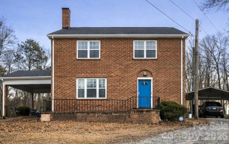 Are you looking for a brick two-story home in Albemarle with tons of charm and character?  Look no further, ALL UNDER $300,000.00. NO subdivision, NO HOA, and it is located on a half-acre!! 3 bedrooms, 2 bath, and home office included. Come take a look. Conveniently located, brick colonial style home,  Hardwood floors and French doors. Extra large primary upstairs. Lots of updates, large kitchen, mudroom/home office and lots of room to grow.