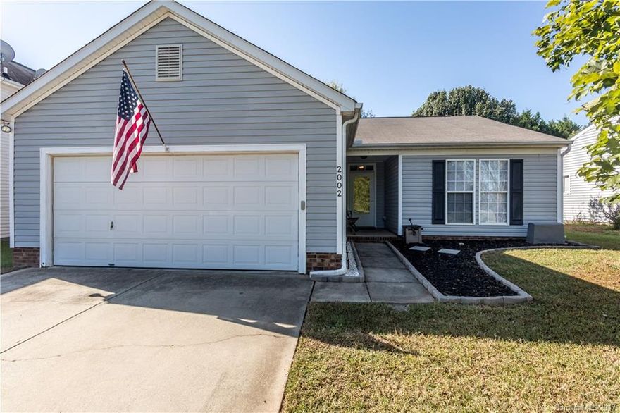 Move in ready 1 story ranch style home in a sought after neighborhood in Indian Trail. Walking distance to the neighborhood pool, play area, sand volleyball court, basketball court, & community pond. Split bedroom plan, Master bedroom has a nice walk in closet and Master Bath has a garden tub. 2-Car Garage has a work bench, shelves for storage and has been painted. Fenced in back yard with a deck, great for entertaining. Sellers will be providing a 1 year home warranty. This is a MUST see home!