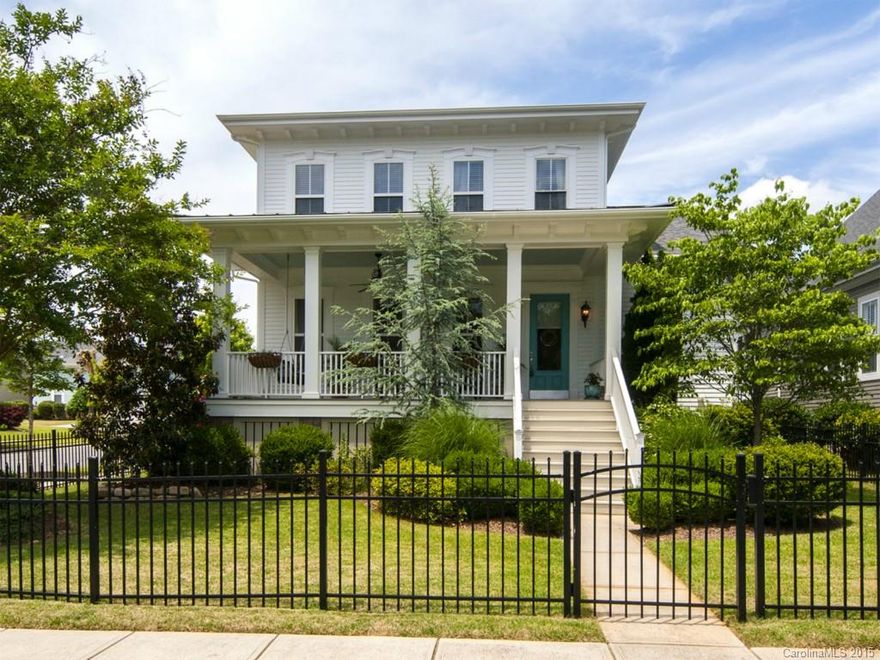 Gorgeous Charleston style home on fabulous corner lot in sought after Ardrey! Stunning interior w/beautiful Kit inclds light cabinetry, granite, subway bckslph, ss applncs, gas range & lrg islnd open to Brkfst & Great rm. Roof, Gutters & Ext Paint in 2014. Amazing outdr living w/2 porches & Trex deck, Lanscpd fnced yrd & side paver patio. Upgrades incld sealed crawl space, crown molding & hdwds thru-out main lvl, nickel hrdwre, plntation shutters, ceiling fans & walk-ins for all bdrms. Stunning!