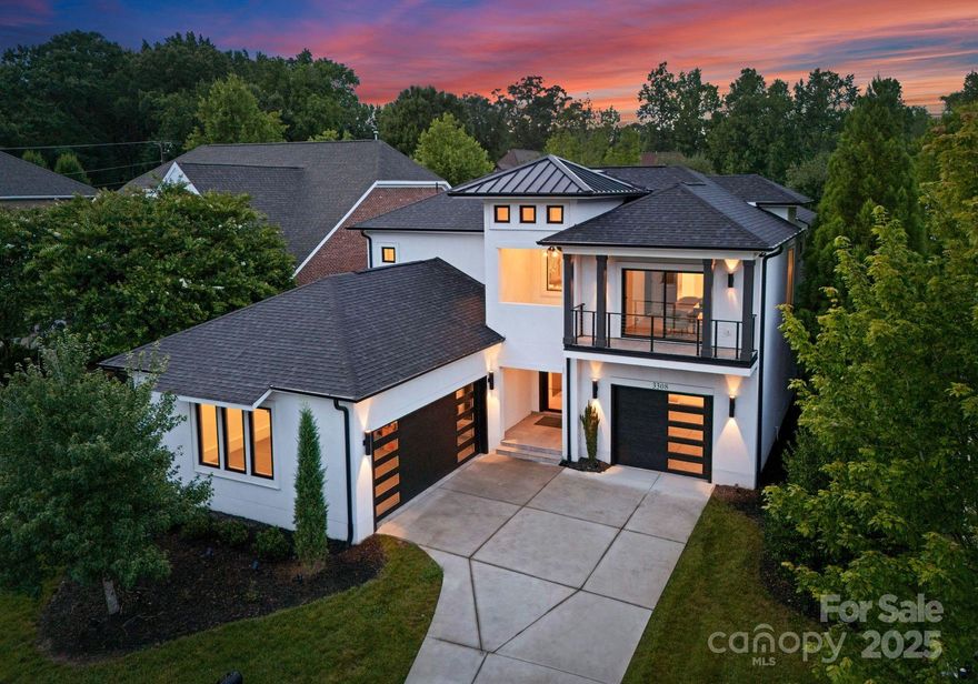 Experience modern luxury at its finest built 2023 located in the heart of South Park, 5-bedroom, 4-bath in the prestigious Mediterra at Carmel. This custom-crafted residence combines architectural elegance with thoughtful design in one of Carmel’s most exclusive gated communities. A grand entry with soaring ceilings and statement chandeliers sets the tone for refined living. The light-filled great room flows seamlessly into a gourmet chef’s kitchen featuring a large quartz island, professional-grade appliances, a walk-in pantry, and a wet bar. The main level includes two bedrooms, Luxurious primary suite with a spa-inspired bathroom, oversized walk-in shower, and custom dressing room. A full bath and guest bedroom complete the main level. Upstairs offers a spacious loft, 3 additional bedrooms, oversized Bonus room and two serene balconies. Additional highlights include wide-plank hardwood floors, a wine cellar, and designer finishes throughout. Home is minutes to Carmel Country Club.