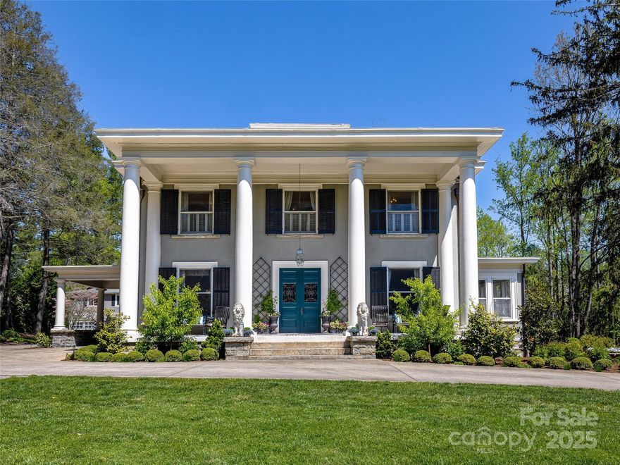 Step into a world of timeless beauty and grace with this magnificent 1894 Colonial Revival estate, a true gem in the heart of Hendersonville. From the moment you arrive, the grand columned façade and stately presence evoke a sense of history, elegance, and enduring charm. Inside, the home welcomes you with soaring ceilings, rich original hardwoods, and intricate moldings that tell stories of generations past. The chef’s kitchen, blending old-world warmth with modern sophistication, boasts sleek stainless steel, a cozy fireplace, and high-end appliances. Entertain in style in the exquisite dining room, living room, or gather under the stars by the outdoor fireplace, just steps from the sparkling pool. It boasts a guest house with 2 apartments and a state-of-the-art 3-car garage as well. This extraordinary property offers not just a home, but a legacy—where every detail inspires and every space invites you to live beautifully.