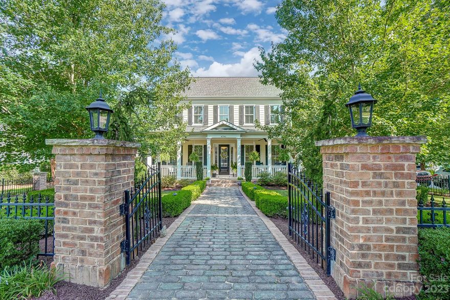 Gorgeous Evans Coghill plan in the heart of Baxter Village! Stunning brickwork, gas lanterns and custom hardscape anchor this Southern Beauty! Step in from the serene front porch and into an open floor plan, featuring a formal dining room, formal living room/office, large great room with gas fireplace with built ins, and a gourmet kitchen with gas cooktop, double ovens and beautiful finishes! The primary suite is on the main with double walk in closets! Fantastic mud room and laundry room down! Head up to 3 well apportioned bedrooms with 2 full baths and an oversized bonus/media room with endless possibilities! Relax in the sprawling 3 season porch with EZ-Breeze windows and a welcoming custom stone fireplace with gas logs or the cute side screened porch! Such a perfect getaway! The back courtyard features custom walkways and carefully placed mature trees, plants and seasonal surprises! Oversized garage! Stroll just a few steps to one of the Baxter pools, playgrounds or trails!