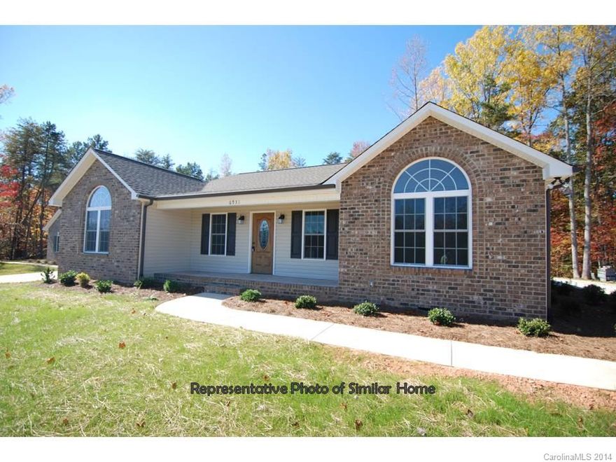 To Be Built:  New construction under 200K! 3 bedroom 2 bath ranch home with unfinished bonus room over the garage.  Luxurious master with his & her walk in closets, dual vanities, garden tub and separate shower. Quality workmanship by reputable local builder includes real hardwood floors, upgraded rubbed bronze fixtures, stainless appliances, and granite counters in the kitchen. Situated on a nearly 1 acre wooded lot minutes from Lake Norman and easy ride to Charlotte. Photos show similar home.