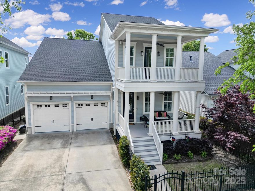 Welcome to this stunning "Double Porch Colonial" Charleston-style home in highly sought-after Springfield n'hood. This beautifully designed 4 BR/3.5 BA offers the perfect blend of charm & function. The spacious primary suite is located on the main, along with a primary office and open concept kitchen/living areas that flow seamlessly for easy entertaining. Enjoy custom built-ins, plantation shutters, and surround sound throughout the home. The formal dining room is currrently being used as a cozy sitting room, offering flexible space to fit your lifestyle. Step out to the screended back porch overlooking a fenced yard- ideal for hosting guests. Additional highlights include walk-in attic storage, tempature controlled encapsulated crawlspace, and heated/cooled 2 car garage. Steps away from the golf course, 3 pools, tennis & pickle ball courts, parks, and amenity center. HOA includes basic lawn maintenance. Located in top-rated Fort Mill school district. This one checks all the boxes!