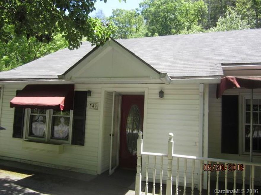 River front home on Rocky Broad Creek!  Waterfalls and trout fishing in your back yard! Very peaceful setting with lots of river frontage to enjoy. Forest on opposite side of river makes it very private. Great setting and easy access to Chimney Rock and Lake Lure right down the road. One level living as well. Two large dens make it perfect for entertaining. This is a Fannie Mae HomePath property.