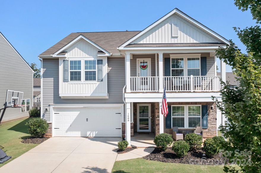 Luxurious 5 bedroom home nestled in the charming Villages of Denver subdivision. This spacious home has been lovingly cared for and shows like a model home. You will enjoy entertaining in the gourmet kitchen with a gas cooktop, granite counters, tile backsplash, SS appliances and large family room with gas fireplace. The serene fenced backyard, screened back porch, and two covered front porches provide ample outdoor space to relax and unwind. On the main floor you'll find a guest bedroom and recently updated full bathroom with a walk-in shower. Upstairs you’ll find the primary bedroom, three spacious additional bedrooms, two full bathrooms and a large loft/flex space. With over 3,000 sq ft there is plenty of room to spread out and ample storage- especially the upgraded organization system in the primary walk-in closet. The neighborhood amenities include a swimming pool, clubhouse & playground. Being located close to Hwy 16 provides a quick commute to Charlotte, Hickory or Lincolnton!