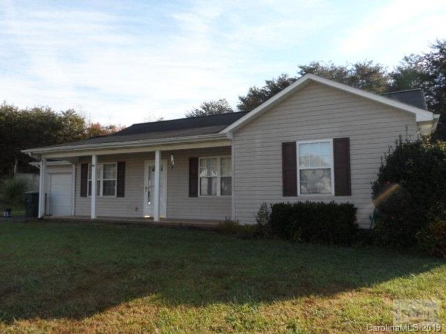 Three bedroom, two bath vinyl sided home in Heritage Estates sub-division. Fenced backyard. Gas log fireplace. Seller to provide one year AHS home warranty at closing.