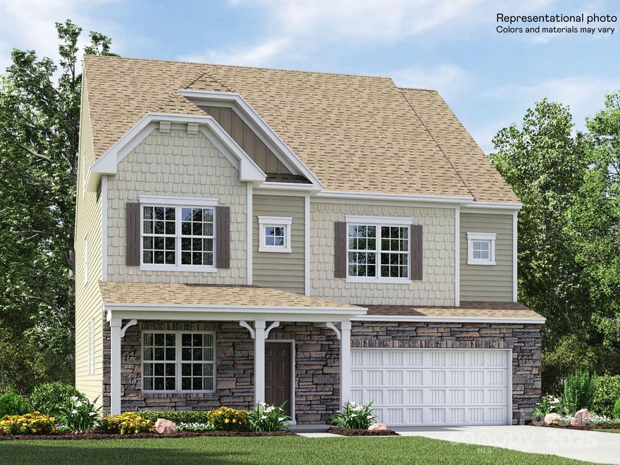 This new three-story Granville floorplan combines modern luxury with family living and many options to personalize. The main shared spaces enjoy a cohesive design on the first floor, which also provides a patio for outdoor living. A versatile loft is surrounded by four bedrooms, all with walk-in closets, including the owner’s suite on the second floor, while a flexible bonus room and bedroom make up the top level. Plus, our signature Everything's Included program means you will get quartz or granite kitchen countertops, subway tile backsplash, ceramic tile, and luxury vinyl plank flooring at no extra cost! Welcome to Elizabeth, a sought-after master-planned community located in the heart of Fort Mill, offering 7 collections of new homes. Future amenities include a swimming pool, clubhouse, fitness center, sport courts, playground, walking trails and more. This community offers close proximity to highly rated schools, dining and recreation.