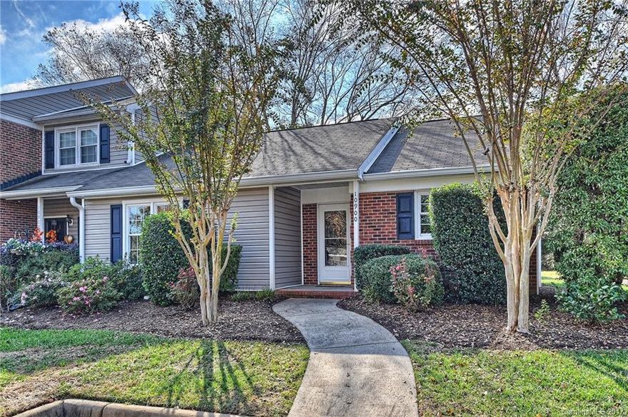 Welcome home to this townhome that lives like a condo! That means it's a flat but you own the yard, too. This one just happens to back up to the 7th hole of the Raintree Golf Course. Even if you are not a golfer, having the golf course behind you creates a quiet and private outdoor living space for you to retreat to after a hard day's work. Vaulted Living Area with fireplace, Kitchen with granite countertops, Master with walk-in closet and nice bath, and wood deck overlooking private yard.