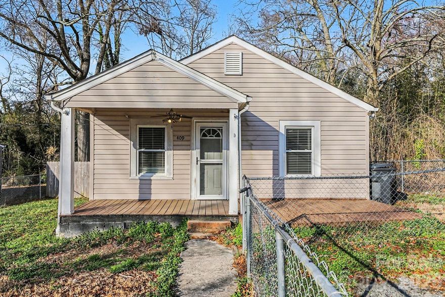 Welcome to 409 S Maple Street, a charming and well-maintained 2-bedroom, 1-bathroom home in the heart of Dallas, North Carolina. Built in 1940 and offering 726 square feet of cozy living space, this single-story gem is perfect for first-time buyers, downsizers, or anyone looking for low-maintenance comfort with modern updates.
Step inside to discover a bright, inviting interior and an abundance of natural light. The efficient floor plan includes two comfortable bedrooms, a full bathroom, and a functional kitchen, modern appliances, and space for casual dining. Enjoy the added convenience of central heat and air plus a tankless water heater for energy efficiency and endless hot water on demand. 
Outside you will find a unique fenced-in front yard offering privacy and a safe, enclosed space for pets, gardening, or outdoor enjoyment. The 0.21-acre lot provides a spacious backyard with room to relax or entertain. This ready-to-move-in property is looking for its next owner. Don’t miss this opportunity—schedule your showing today!