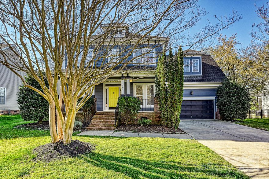 Fabulous home with a huge bonus room features a backyard oasis and wooded views overlooking Tega Cay golf course’s 17th fairway! With a rocking chair front porch, travertine deck, screened porch, and fenced yard, this house is made to enjoy scenic Tega Cay. An open floorplan boasts a large eat-in kitchen opening to a grand family room, a spacious dining room, and an open living room/office. Upstairs is a large primary bedroom with attached balcony, beautiful bath, and walk-in closet. Two additional bedrooms offer a Jack & Jill shower and two private half-baths. An amazing 19x22 bonus room is perfect for a playroom, office, or gym. All the updates have been made: new furnace, water heater, piping throughout, interior paint, carpet, light fixtures, Big Ass Fans brand fan, and refinished hardwoods (2021-2022) and double AC units (2018). Enjoy this well-maintained, thoughtfully updated home in the desirable Lakeshore area of Tega Cay while being close to I-77, shops, and restaurants.