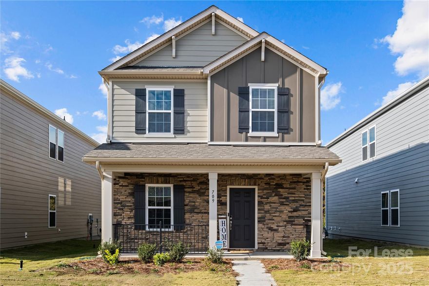 3 Bed, 2.5 Bathroom Home just minutes from downtown Pineville! Main level offers open concept, spacious living area leading to beautiful kitchen with oversize island, walk-in pantry, double oven, all whirlpool SS appliances. Head upstairs to find primary ensuite, two additional bedrooms, full guest bathroom, and laundry landing. Large landing provides plenty of living space for additional family room or office. Washer and dryer included. 2 car garage.