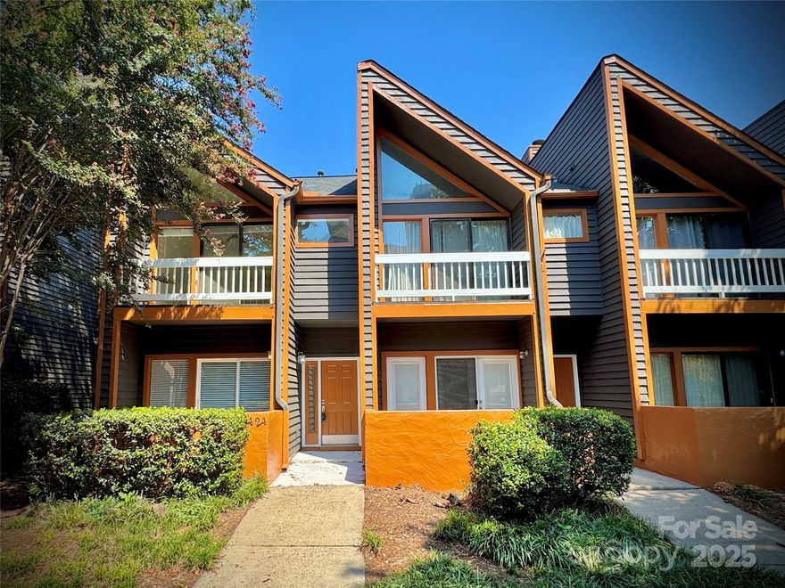 Live in the heart of Uptown Charlotte at Manhattan on the Park! Nestled in the vibrant Fourth Ward, this stylish two-story residence places you just steps from the lush Fourth Ward Park, Harris Teeter, and all the dining, shopping, and entertainment that Uptown has to offer.

This well-appointed home features two spacious bedrooms on the upper level, including a primary suite with a private balcony perfect for morning coffee or evening relaxation. Enjoy the modern kitchen and updated bathrooms, an inviting living room with a cozy fireplace, and two enclosed patios—one at the front and one at the rear—ideal for outdoor dining or entertaining. Additional highlights include assigned parking conveniently located adjacent to the home.

Experience city living with the comfort of a private retreat.