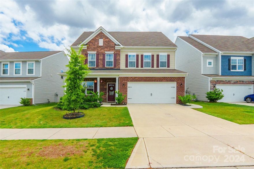 Experience unparalleled elegance in this 5 BD, 3.5 BA home located in the coveted Walnut Creek community. A charming covered front entry welcomes you to an inviting home filled with natural light. The dining room is adorned with wainscoting, while the living room offers a cozy retreat w/fireplace. The kitchen features abundant cabinets, granite countertops, brand new JennAir SS appliances, an island & pantry. On the 2nd level, discover 4 spacious bedrooms including a primary with an ensuite bathroom with dual vanity & tiled shower. On the 3rd level, a second primary suite awaits, providing ultimate privacy & comfort with its own bathroom, perfect for guests or a private retreat. Outside, the expansive patio with a stone firepit extends the living space, ideal for entertaining or relaxing. Flat yard with retaining wall - over 30k in upgrades. The entire home has been freshly painted, new light fixtures & fans throughout. Comm amenities include a resort-style pool, walking trails & more!