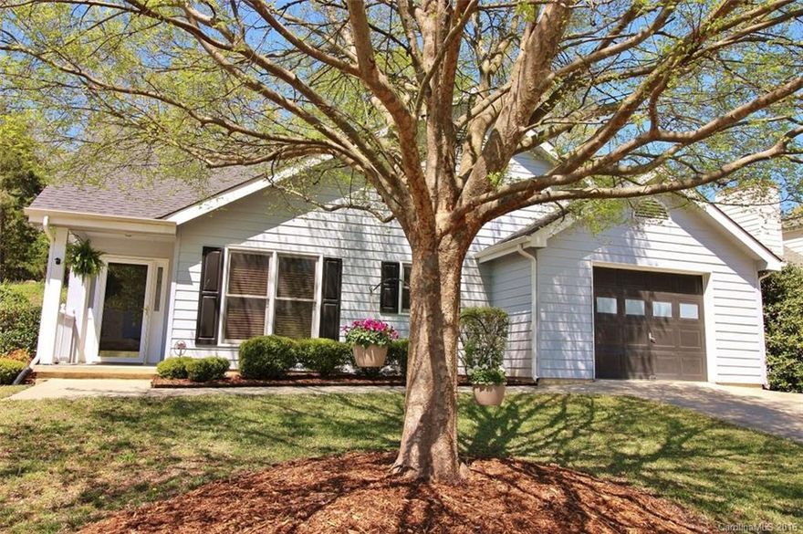 Welcome to Palmetto Plantation, a very small, private, well established neighborhood on the Tega Cay side of Ft. Mill’s Gold Hill Rd, close to everything: shopping, dining, entertainment, fitness, golf, Lake Wylie and I-77, just 15 minutes f/Uptown Charlotte.  This lovingly maintained ranch features laminate wood and tile floors, open plan, large eat-in kitchen and a fenced back yard w/2 porches.