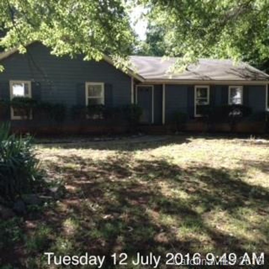 Ranch style home. Large rooms with a fireplace in family room. Inground pool has been covered but does not appear to be operational. Master bedroom opens to patio. City violations  attached will convey to new owner.