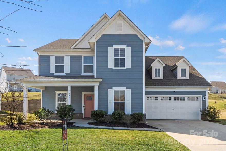 Welcome to this stunning home nestled within the highly desirable McCullough subdivision! Boasting modern elegance and functionality, this residence offers an array of desirable features. Upon entry, you're greeted by a spacious open-concept design, perfect for both everyday living and entertaining guests. The main floor hosts a luxurious bedroom with an ensuite bathroom, providing convenience and privacy for residents or guests alike. The heart of the home lies within the beautifully appointed chef's-style kitchen, complete with premium appliances and ample counter space, ideal for culinary enthusiasts and hosting gatherings. Step outside to discover a serene oasis in the form of a fenced-in backyard, featuring a covered porch and extended patio, perfect for enjoying outdoor activities and relaxation in any season. Conveniently located within minutes to Pineville for a quaint downtown experience, Carowinds, I-77, groceries, dining & entertainment. Don't miss out!