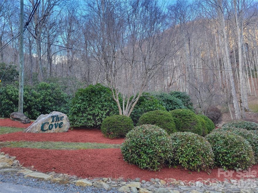 A stunning place to build your dream mountain home. .74 acres located in The Cove at Maggie Valley. Underground power lines, streetlights, paved roads. Community well. Easy access to Cherokee, Maggie Valley, Waynesville and the National Park. There are only two roads in the subdivision and they both end in cul de sacs.