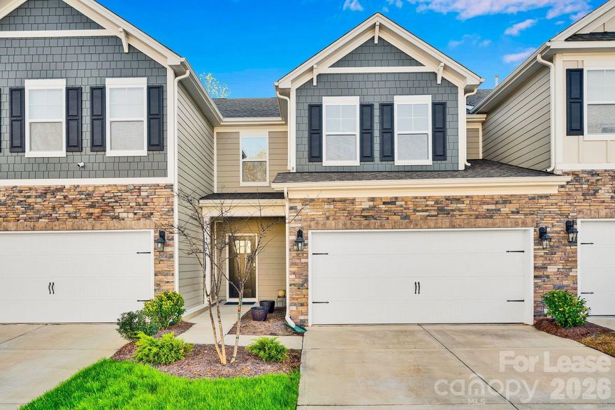 AVAILABLE TODAY FOR LEASE! The Sandra is a spacious, modern rental home featuring 4 bedrooms, 2.5 bathrooms, and a 2-car garage. The open-concept layout connects the kitchen, dining, and living areas—perfect for everyday living and entertaining. The kitchen includes modern appliances, a pantry, ample cabinet space, and a large island. The primary suite is conveniently located on the first floor with a private bathroom and walk-in closet. Upstairs, you’ll find three additional bedrooms, a shared bathroom, and a versatile loft space ideal for a home office, media room, or play area. A first-floor laundry room adds extra convenience. Designed for comfort and flexibility, this home offers plenty of space to fit your lifestyle! Conveniently located for shopping, dining, and Lake Norman. Don't miss your opportunity to call this home