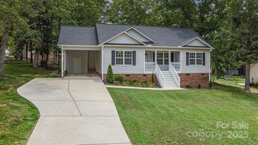 Nestled on nearly half an acre with no HOA, this charming 3-bedroom, 2-bath split floorplan home offers the perfect blend of comfort, space, and freedom. The open-concept kitchen features stainless steel appliances and sleek granite countertops, ideal for everyday living and entertaining. Enjoy the convenience of a 1-car carport with utility closet and the bonus of a detached 16x24  workshop—perfect for hobbies, storage, or a home-based business. With ample outdoor space to garden, play, or expand, this property delivers the privacy and versatility you've been looking for. Don’t miss this rare find!