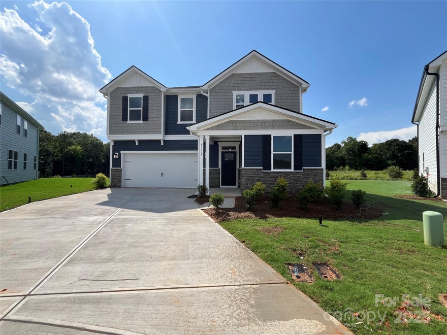 Largest Home and Home Site in the community. If you have been looking for a family size home with a family sized yard, look no further. This home has it all...loft/Game room is a massive 30x14 for fun family time. Escape to a private "Primary Suite" with a spacious primary bathroom and walk in closet. The main floor has a guest suite with a full bath, a flex space and a den. You sacrifice nothing when selecting this 3147. With a "Gourmet Kitchen", open entertaining area and a 10x20 covered patio to enjoy the largest homesite in the neighborhood. This home was designed by our professional design team to have finer finishes and to be a step above the norm, with 9 pages of options already included. This home will be move in ready late summer, but don't risk it, come in for a tour, drywall and cabinets are in, finishing touches in progress. Commuter friendly location, close to shopping and entertainment, 485 & 74. Limited opportunities in this community, don't delay.