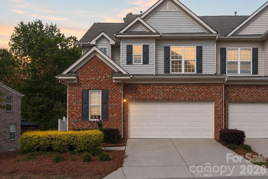 Welcome to this beautifully maintained end-unit townhome in the highly sought-after gated community of Park South Station. Offering 3 bedrooms, 3.5 bathrooms, a walk-out basement, and a 2-car garage, this home combines thoughtful design, flexible living space, and a prime location. Enjoy a huge deck and a private, tree-lined backyard that creates a rare sense of privacy and outdoor living.
Filled with natural light, the open-concept main level is designed for both everyday living and effortless entertaining. Updated flooring, elegant finishes, and a cozy fireplace create a warm and inviting atmosphere, while a dedicated office provides the perfect work-from-home space. Step outside to the expansive deck overlooking mature trees—an ideal setting for quiet mornings or evening relaxation.
The kitchen is a standout feature, complete with 42-inch cabinetry, a stunning quartz island, 5-burner gas range, breakfast bar, and a spacious custom pantry with built-in shelving—perfectly designed for both function and style.
Upstairs, the primary suite offers a true retreat with a spa-inspired bath and a large walk-in closet with custom organization. An additional bedroom, full bathroom, convenient laundry area, and a versatile loft—easily used as a fourth bedroom, media room, or flex space—complete the upper level.
The walk-out lower level provides exceptional flexibility, featuring a third bedroom, full bath, bonus living space, and a dedicated workshop—ideal for hobbies, storage, or additional living needs. Enjoy the private patio backing to mature trees, offering a peaceful extension of the home’s outdoor living.
Additional highlights include a new roof (2026), crown molding, chair rail detailing, designer accent walls, and a well-appointed garage with built-in storage and finished concrete flooring.
Residents of Park South Station enjoy resort-style amenities including a pool, clubhouse, dog park, playground, and sidewalks—all just minutes from shopping, dining, major highways, and the airport.
This home truly offers the perfect combination of style, space, and location.