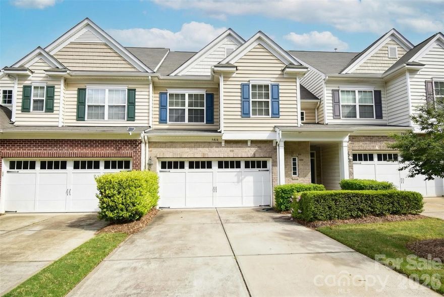Beautiful 3-bedroom townhome located in a highly sought-after South Charlotte community, just off Providence Rd and I-485. Enjoy the convenience of nearby shopping, dining, and entertainment—many options just a short walk or drive away. Not to mention the excellent schools. 

Step inside to a stunning two-story entryway that creates a bright, open feel. The main level features elegant wood flooring, while the upper level offers comfortable carpeting throughout. The chef’s kitchen is a standout, complete with granite countertops and rich merlot-finished designer cabinetry.

Upstairs, the spacious primary suite boasts a tray ceiling and a luxurious en-suite bath with a separate soaking tub and shower. You’ll also appreciate the convenience of an upstairs laundry room and a built-in study desk at the top of the stairs—perfect for working from home or homework space.

Relax or entertain outdoors on the generously sized back patio, ideal for a dining set and grill. Residents also enjoy access to a community pool for those warm Carolina days.

An oversized two-car garage provides plenty of additional storage space, making this home as practical as it is beautiful.

This home truly has it all—style, comfort, and location!
