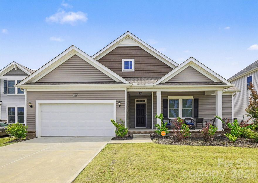 Meticulously maintained by its original owners, this beautifully upgraded home in desirable Baileys Run offers quality construction, thoughtful design, and exceptional attention to detail—including 2x6 framing during construction for added durability and efficiency. This custom designed, spacious home features soaring ceilings, an open-concept layout, and a highly desirable split-bedroom floorplan that has two primary suites.

The kitchen offers granite countertops, an oversized island, stainless steel appliances, gas stove, walk-in pantry, and refrigerator that conveys, all flowing seamlessly into the main living and dining spaces. The dining area is highlighted by a beautiful bay window, creating the perfect setting for everyday meals or entertaining. The screened-in back patio offers a relaxing outdoor retreat and private access from the main-level primary suite.

The main-level primary bedroom features an upgraded spa like bath complete with a zero-entry, tiled walk-in shower, glass window, and rain showerhead. Upstairs, a second primary bedroom includes a customized ensuite with a spa tub and separate walk-in shower, paired with a spacious loft ideal for a second living room, media space, or flex area.

Additional highlights include an irrigation system, termite bond, premium builder upgrades throughout, and pride of ownership in every detail. This is a rare opportunity to own a thoughtfully upgraded, exceptionally cared-for home in one of Rock Hill’s most sought-after communities.