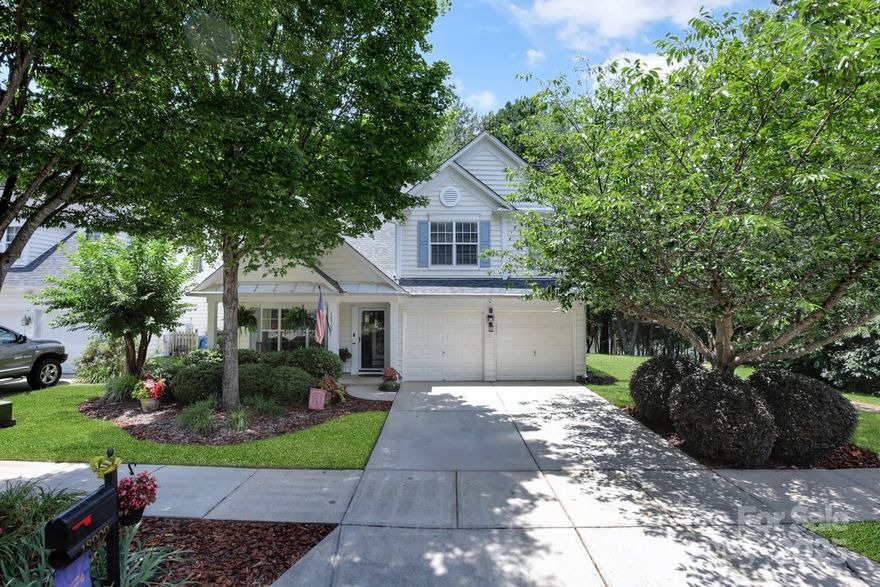 This charming Single Family home on Lake Cornelius in Cornelius, NC was built in 2002. Located in Victoria Bay, which features a community pool, tennis, pickleball and basketball courts and a long nature trail along the lake shore. This home features 3 bedrooms, 2 bathrooms, 1 half bathroom, and a spacious finished area of 1,703 sq.ft. The hardwood floors have been refinished and the bedrooms have new carpet and padding. Spread across 2 stories, the property sits on a lot size of 6,592 sq.ft., with the upper backyard fenced and the lower backyard open, providing plenty of outdoor space and a great view of the lake. The exterior of the property is well-maintained, with a low maintenance composite back deck that spans almost the full width of the house and includes a gas firepit and gas grill stub. With a well-maintained interior and beautiful exterior in the highly sought after Lake Norman area, this home offers a comfortable and stylish living space for its future residents.