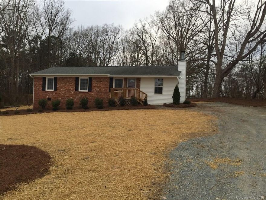 Hard to Find Brick Ranch on Almost An Acre Wooded Lot!  Newly Upgraded Bathrooms Feature Tile Floors and New Vanities. Refinished Hardwood Floors in All Bedrooms.  Family Room with Stone Fireplace and New Carpet! Large Kitchen with Window over the Sink, Tons of Cabinets and Counter Space.  Breakfast Area with New Chandelier! Spacious Deck overlooking Professionally Landscaped Yard!