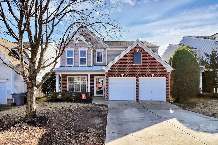Welcome to this beautifully updated 4-bedroom, 2.5-bath home featuring a bright, open floor plan and an unbeatable location just minutes from I-85, I-485, and I-77, with Starbucks and Trader Joe’s within walking distance and only 5–10 minutes from Concord Mills, Northlake, and a wide variety of shopping and dining options. The main level offers 9-foot ceilings, brand-new luxury vinyl plank flooring, and a freshly painted interior—including the kitchen cabinets—complemented by modern brushed gold light fixtures throughout. The warm, inviting kitchen shines with new quartz countertops installed in January 2026, stainless steel appliances from 2025, a new sink, faucet, and disposal, while recent upgrades also include a new roof (2024) and new toilets (2025). Enjoy community amenities such as a pool and playground, and for a truly move-in-ready experience, THE SELLER IS WILLING TO INCLUDE ALL FAIRLY NEW QUALITY FURNITURE WITH A FULL PRICE OFFER.