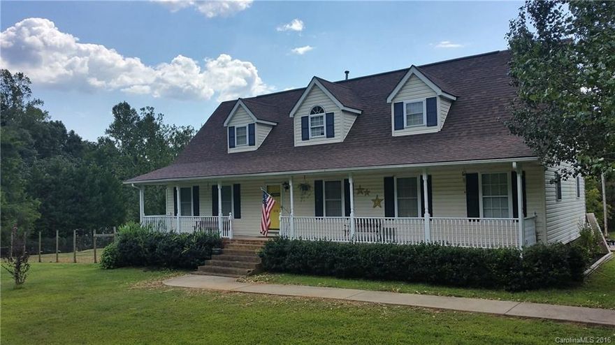 ENJOY COUNTRY LIVING ON THIS 1.9 ACRE LOT. Four Bedroom home, MBR on main floor has a huge walk-in closet.TWO over-sized BDRMS upstairs w/ Study/Sitting area in between & full bathroom. Large open kitchen with island. Separate laundry room. Detached 24'x 28' shop/garage wired 110&220 /insulated. All new carpet in bedrooms, fresh paint, new french doors & nice gas grill cook top on the island and new flooring. new 30 yr architectural shingle roof in 2014