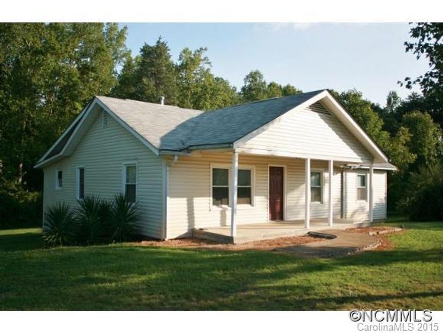 CUTE HOME WITH UPDATES LOCATED IN RUTHERFORDTON. UPDATES INCLUDE NEW KITCHEN CABINETS WITH A LAZY SUSAN, COUNTERTOPS, AND FLOORING. INTERIOR FRESHLY PAINTED, INCLUDES MASTER BEDROOM AND BATH, VINYL SIDING, DOUBLE PAIN WINDOWS, LARGE PORCH AND DECK, AND A STORAGE BUILDING. HVAC WILL BE INSTALLED PRIOR TO CLOSING. THE  PROPERTIES 1.10+/- ACRES IS TO BE SURVEYED OUT OF A LARGER PARCEL PRIOR TO CLOSING.