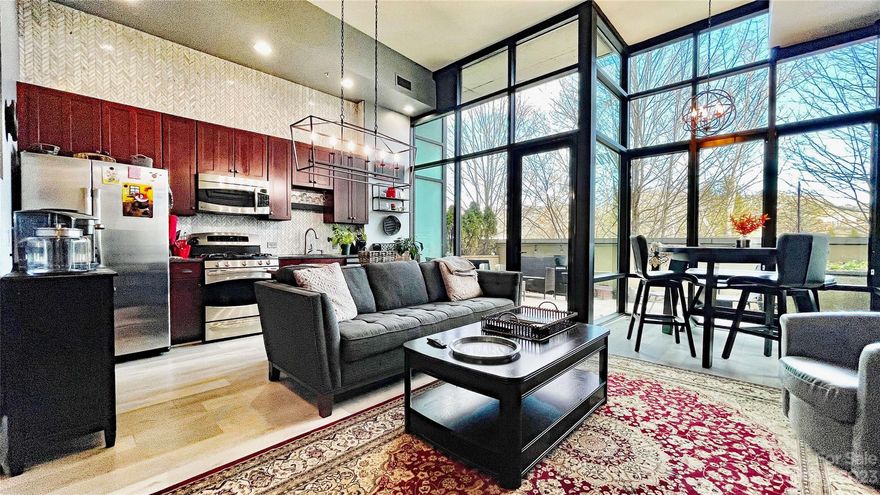 Unique condo in one of the most desirable buildings in downtown Asheville. Located in a quiet neighborhood within easy walking distance of downtown stores, restaurants, and parks. Recent upgrades include shower conversion, flooring, granite counters, tiled counter-to-ceiling backsplash, and new appliances. Bedroom has outdoor view with remote shade. Large private patio is above street level. Building has extensive common facilities for entertaining and socializing, an exercise room, and a monthly calendar of social and educational events for residents.