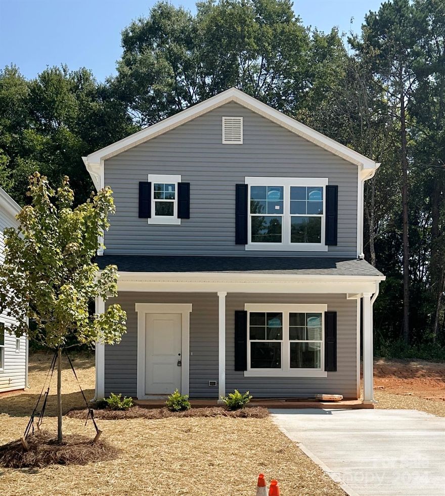 New Construction & Affordable! Beautiful finishes including granite countertops, LVP flooring throughout, stainless steel appliances in the kitchen including REFRIGERATOR, and 2" blinds. This home is located in the Southend Estates community in the Mill Village in Downtown Mooresville. While there is no HOA, there are deed restrictions in place (attached). No rentals (sorry to our investors!). This is attainable housing and all potential buyers will need to meet the deeded income eligibility requirements. Maximum household income to qualify is 120% AMI.