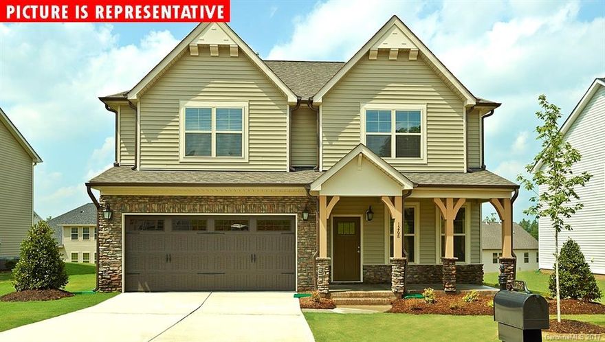 INCREDIBLE VALUE LONDON PLAN! 4 Bedroom plan with Rec Room on the second floor. 1st floor Bedroom.  #1 Selling Neighborhood in Charlotte Metro! UPGRADED FINISHES: granite, hardwoods, etc.! Incredible Convenient access to 521, Ballantyne and 485. TONS of AMENITIES. Pool, playground, fitness center, tennis, soccer, baseball, walking trails and more! (Representative Photos)