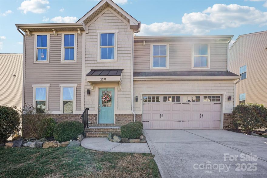 TWO FULL KITCHENS! This lovely home is ready to be yours! A few things that make this property special: Finished, walk-out basement w/FULL bathroom, FULL kitchen, large storage room, AND it's own washer & dryer. Previously used as a large studio apartment/2nd living quarters, great for long- or short-term guests, lots of guests, multi-generational living, and so much more... Office on main level with French doors for privacy, custom cabinets, wall-to-wall shelving, a built-in desk with cord management, space for another desk or comfortable seating, perfect for working from home full- or part-time... Custom built drop zone... Large kitchen with plenty of cabinet storage, large island with eating area, stainless steel appliances including a quiet dishwasher... Beautiful, bright morning light shines in the primary suite, breakfast room, kitchen, and living room... Fenced backyard overlooks woods and Rocky River with views of trees, songs of birds, and sounds of the river. Future construction at rear of property is extremely unlikely... Awesome deck accessible from the main floor with composite planks and stairs to lower patio and backyard... Large primary suite with extra space for a seating area, TWO walk-in closets, double sinks, large tub, and private WC... Upstairs guest bath has double sinks, a linen closet and walk-in shower... Use the upstairs loft as flex space: play room, craft room, workout space, game room, etc... 3D Tour: https://www.zillow.com/view-imx/9489d349-b45a-403a-8907-b7085c55c466?wl=true&setAttribution=mls&initialViewType=pano ... The neighborhood is welcoming, active, and inclusive with many trick-or-treaters on Halloween, impressive holiday light displays and several seasonal events hosted at the clubhouse... The pool has multiple areas for all ages, shore entry with mushroom fountain, waterslide, and 4' - 6' depth lap pool. The pool, clubhouse, playground, fitness center, and volleyball court are a 10 minute walk away... Patriots STEM Elementary School is a 20 minute walk/5 minute bike ride and C.C. Griffin is a 25 minute walk/5 minute bike ride away (times derived from Google Maps)... The current bus stop for elementary, middle and high school students attending the assigned public schools is about 3 houses away and visible from the front door (subject to change)... Traffic is limited due to the property's location far off the neighborhood's main road. Two nearby cul-de-sacs and slight road elevation makes it a great area for learning and riding bikes... The gas station and convenience store at the entry of the neighborhood is super handy with clean restrooms, a car wash, vacuums, and EV charging stations. Future plans for the community include retail space opposite the gas station... Easy and quick access to hiking trails at Hector H. Henry Greenway, a 2.67-mile section of the greenway with gravel and dirt trails, uneven and rocky in some places, areas of significant elevation, great woodland views of flora and fauna, unique view points of the river, and ruins of a former roadway bridge.