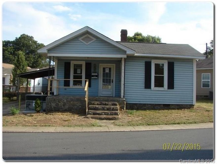 Charming ranch in Cramerton! Home has nice stone front porch, 1 car carport, large storage shed on exterior. Interior has period details with nice mantle in living room, wood flooring, spacious kitchen and bedrooms for this size home.