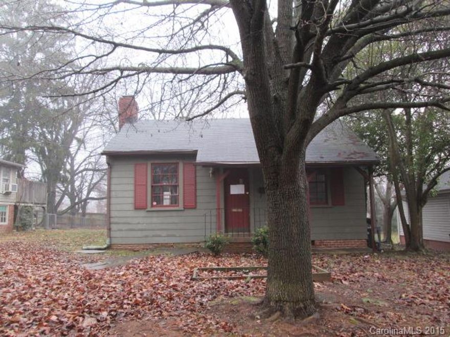 Partial brick single story home with 2 bedrooms, 2 baths, kitchen and living room. Home features brick fireplace, some wood floors, larger master suite with private full bath, and neutral colors throughout. Outside home has front porch and charming fenced back yard with mature trees throughout. This is an incredible deal!