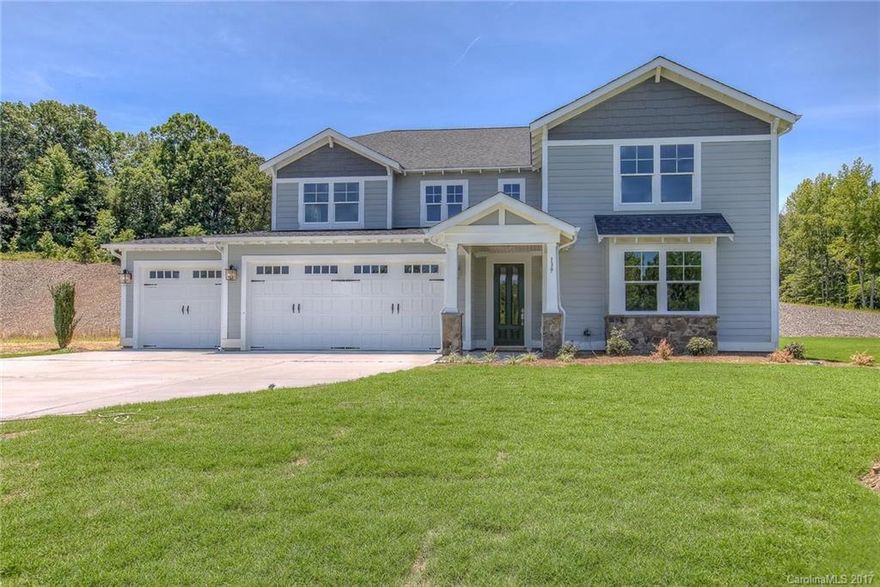 4 BR 3.5 Bath, 3 car gar. home 3/4 acre lot in Mooresville.  Gourmet kitchen & efficient. Rural setting less traffic close to Mooresville. Master on main level, GRANITE, HARDWOODS, STAINLESS APPLIANCES, COVERED PORCHES, HUGE LOT!  Rocky River Elem & Mooresville Schools.