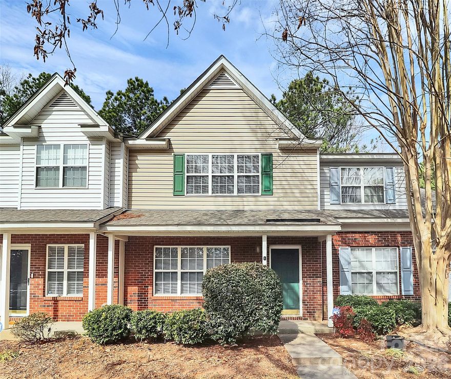Welcome home to this well-maintained townhome in the highly sought-after Holly Ridge community. Perfectly situated just minutes from Northlake Mall, I-77, and I-485, this property offers an effortless commute to Uptown Charlotte and surrounding areas. Step inside to discover a bright, open floor plan featuring a spacious family room anchored by a cozy fireplace, ideal for relaxing evenings. seamlessly flowing into the dedicated dining area with updated light fixtures. The functional kitchen boasts a center island with all appliances. 
Upstairs, the split-bedroom layout provides maximum privacy with dual primary suites, each offering generous walk-in closets and private bathrooms. Outdoor living is a breeze on your private rear patio, perfect for morning coffee or weekend grilling. Residents enjoy premium amenities including a community pool, clubhouse, and scenic walking trails around the neighborhood. Whether you are a first-time buyer or looking for a low-maintenance lifestyle, this home combines comfort and convenience in one of Charlotte’s most accessible locations.