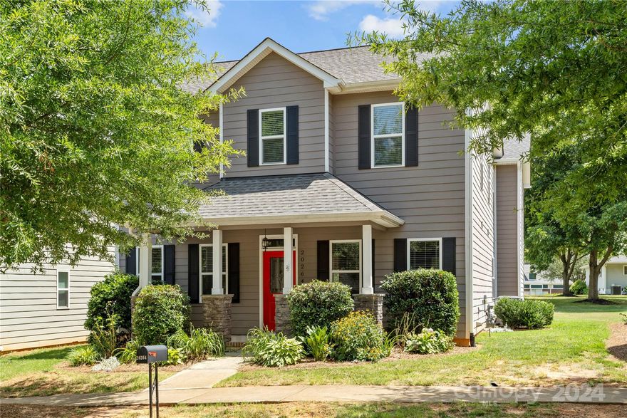 Move in September 1! Yard Maintenance included! 3-bedroom home with a spacious bonus room/ 4th bedroom option (no closet), and 2.5 bathrooms. All interior walls were painted in 2024. The well-appointed kitchen, perfect for hosting, flows into the living room with a cozy gas fireplace. Features include stainless steel appliances, granite countertops, a kitchen island with a breakfast bar, wood floors, covered back patio, and 2-car garage. Upstairs, the master bedroom boasts dual walk-in closets and an ensuite with an oversized walk-in shower, dual vanities, and a soaking tub. Walk to The Fresh Market, Orange Theory, restaurants, and more. Convenient to I-77, Uptown Charlotte, and just 25 minutes to Charlotte Douglas International.