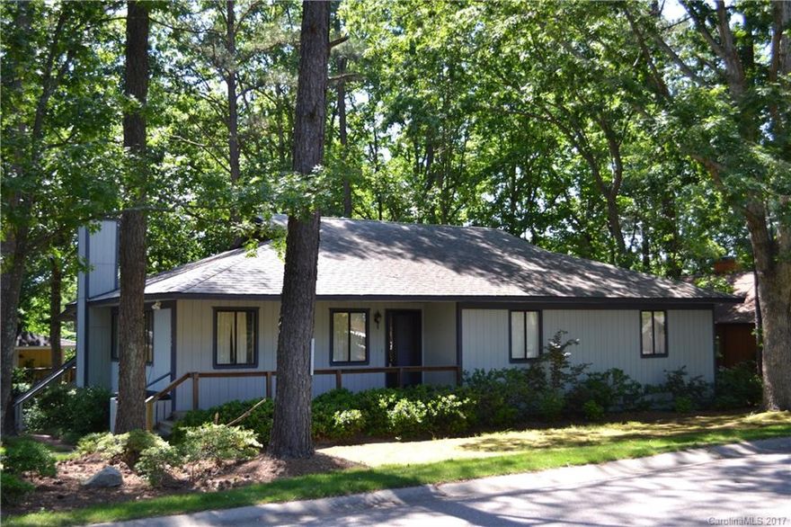 Step back in time to this Adorable Mid-Century Modern Ranch with a Golf Course View!  Located in Highly Desirable Tega Cay, this Home Features Three Bedrooms and Two Full Baths, a Large Dining Room and Huge Family Room with Wood-Burning Fireplace.  This home has been Very Well Maintained and still has all of the 70's Fixtures & Charm!  Located in a Well-Established Neighborhood on a Corner Homesite.  Here's your opportunity to Experience Lake Wylie life with Tega Cay Schools for under 200k!