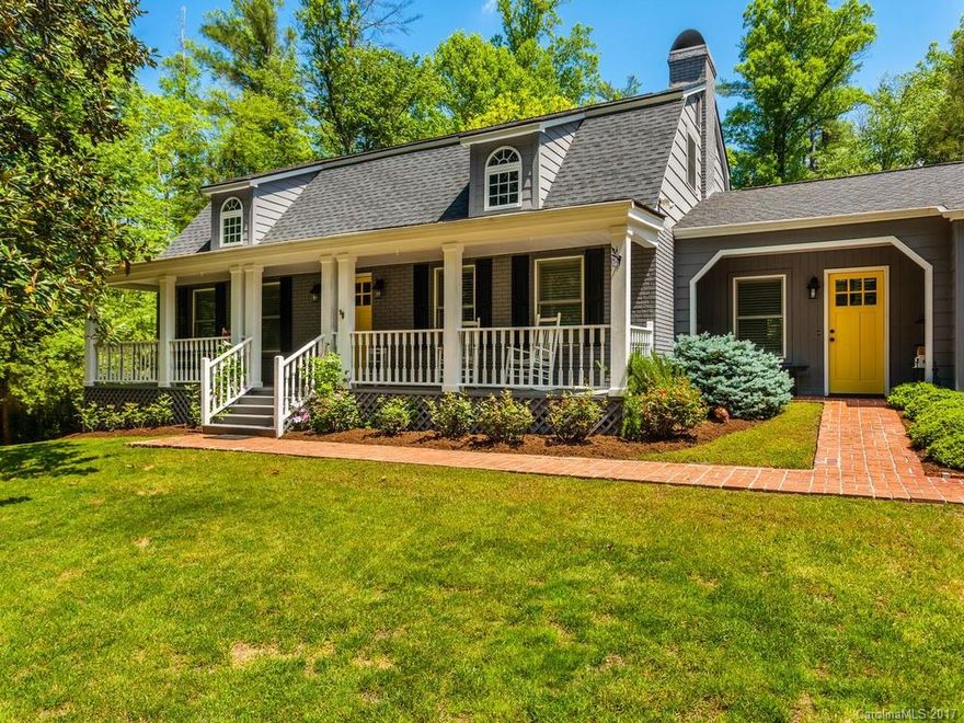 Updated luxury home just 5 min. to downtown Hendersonville & 25 min. to downtown Asheville.  Beautiful park-like setting on 1.48 acres.  This immaculate home features over 3000 SF with 4BR & 3½BA in an open floorplan with a luxurious main level master suite, gourmet kitchen, Viking double oven & brick fireplace.  There is a 2 car attached garage with a 2 car detached garage/auto workshop with lift and compressor.  Fantastic outdoor spaces.  Pre-inspected & PRICED BELOW CURRENT MARKET APPRAISAL!