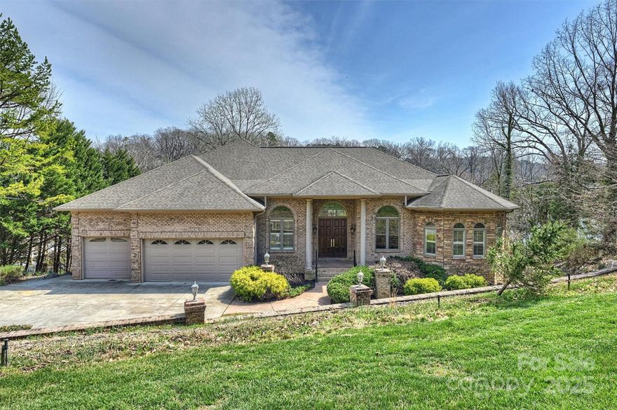 Charming custom built home with beautiful water views. Deep water with stationary dock and boat lift. Open floor plan with wood floors and fireplace.  Formal Dining Room. Gourmet kitchen with large island granite counter
tops and walk in pantry. Beautiful primary suite with large walk in closet and bathroom main. Two additional bedrooms and baths on main. Laundry with great drop zone off three car garage. Walk out basement has huge great room, one bedroom and bath suite. Huge unfinished walk out basement that could be a nice addition. Workshop. Whole house generator.  Amazing storage. Home is in an estate and is sold as-is. It has been very well maintained and cared for. Show and Sell!  This home can be 4 bedrooms but septic permit is only for 3.  Can also be hooked up to city sewer.