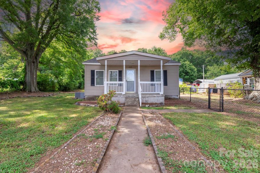 Charming 2 bedroom, 1-bath bungalow nestled on a quiet street!  This cozy home offers a great layout with a welcoming living room, a spacious kitchen, and a separate dining room.  Enjoy mornings on the covered front porch or relax in the fully fenced backyard with a covered (but open) back porch ideal for outdoor living.  Whether you're looking for your first home or ready to downsize, this well-kept gem offers comfort, charm, and convenience.